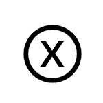 x logo